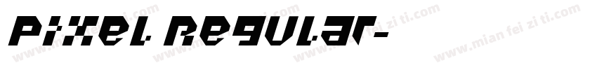 Pixel Regular字体转换
